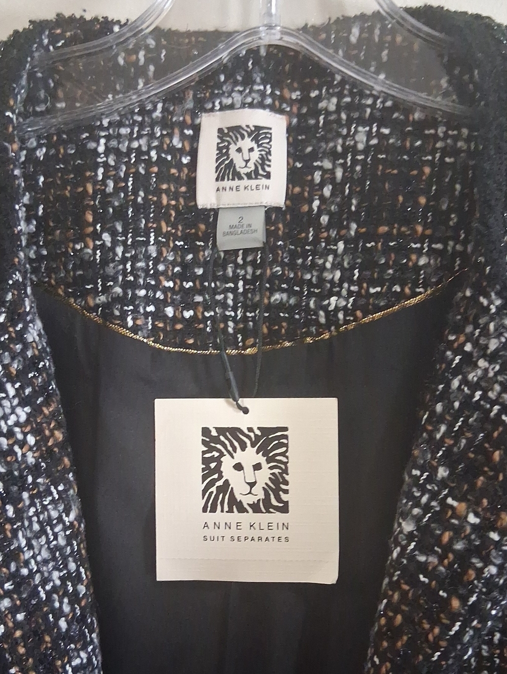 NWT Anne Klein Womens Blazer Size 2 - Picture 2 of 7